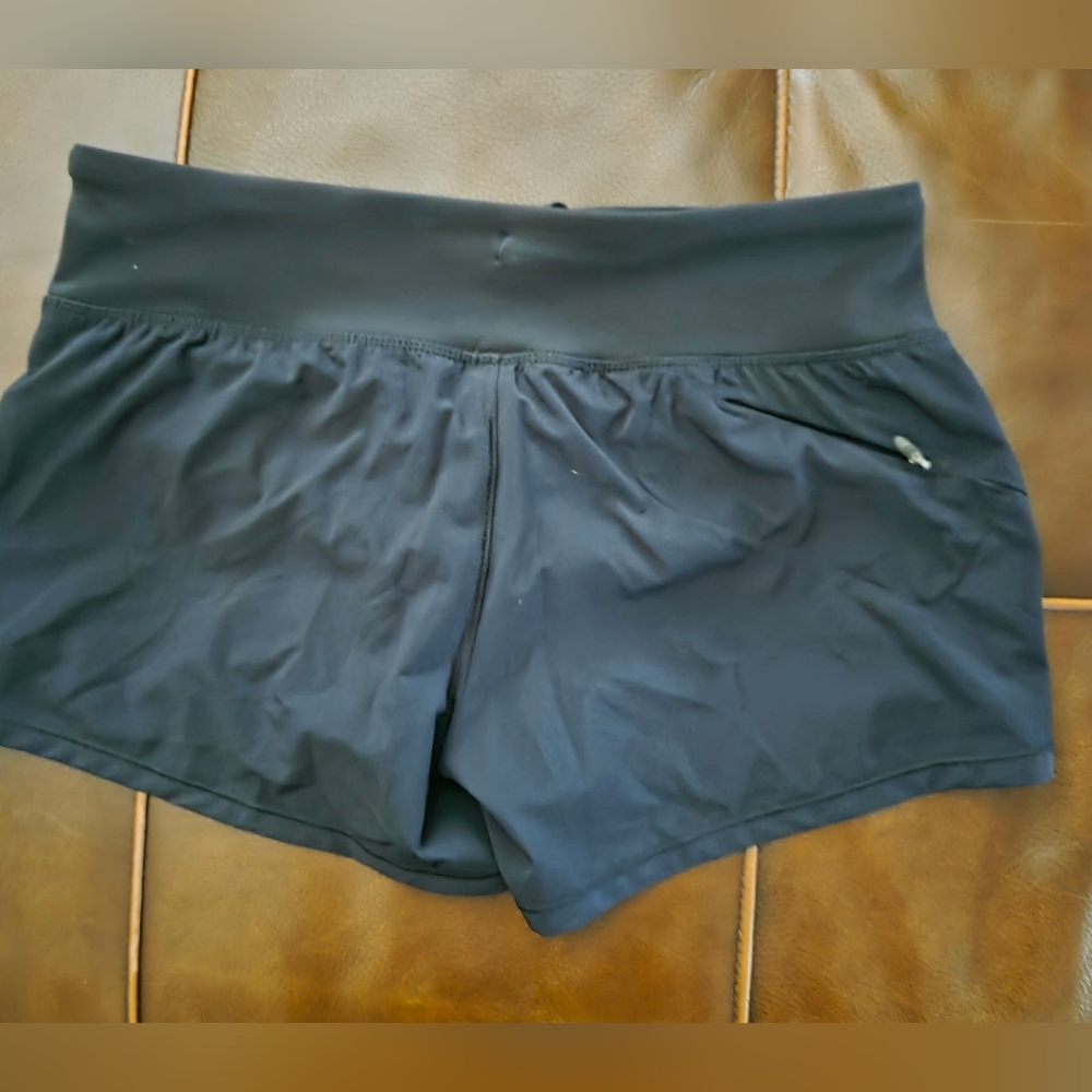 New Balance/Pure+Good Black and Orange Athletic Shorts Size Medium* - Picture 4 of 13